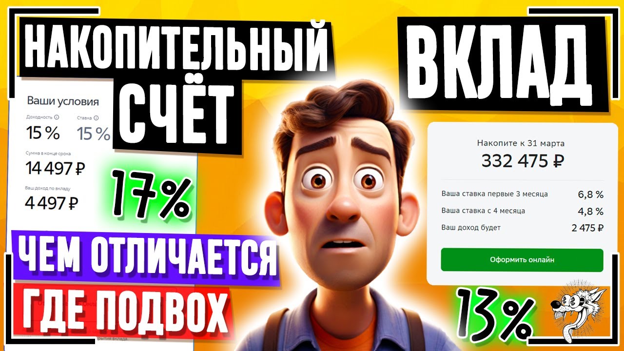 В чем разница между вкладом и счетом в Сбербанке?